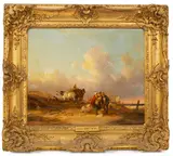 William Shayer, Fisherfolk with a Horse and Cart