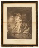 Peltro William Tomkins, Prince Arthur's Vision, after Fuseli, mezzotint