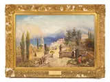 Lady Catherine Julia Vernon Harcourt, Isola Bella, Lake Como, watercolour heightened with white
