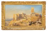 Lady Catherine Julia Vernon Harcourt, The Parthenon, Athens, watercolour heightened with white