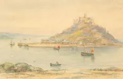 Thomas Herbert Victor, St. Michael's Mount, watercolour