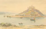 Thomas Herbert Victor, St. Michael's Mount, watercolour