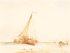 Scheveingen by James Webb, watercolour, sold Feb 2024