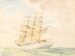 Danmark by Walter Holmes, watercolour, sold Feb 2024