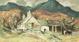 Roy Burrows, Rural Landscape, oil on board