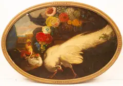 Melchior de Hondecoeter, A Blond Pheasant, oil on panel