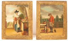 George Morland, Gardener, oil on canvas