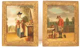 George Morland, Gardener, oil on canvas
