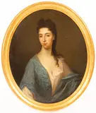 Sir Godfrey Kneller, Portrait of a Lady, oil on canvas, oval