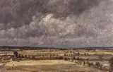 David Muirhead, Norfolk Landscape, oil on canvas