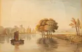 William Fleetwood Varley, Eden River, Cumberland, watercolour