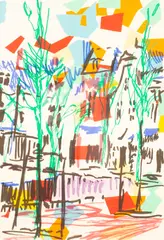 Dutch Treat (2008) by Michiel Zuidervaart, lithograph in colours, sold Feb 2024