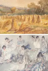 Variations IV by William Russell Flint, lithograph in colours, sold Feb 2024