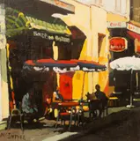 Joe McIntyre, Study for Summer in the City, oil on canvas panel