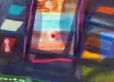 Patrick Jones, Abstract Composition, oil on canvas