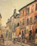 Emmanuel-Charles Bénézit, La Rue Gracieuse, Paris, oil on canvas