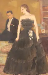 Anthony Devas, Portrait of Christopher and Camilla Sykes, oil on canvas