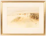 Colin David Kent, Village Approach, watercolour