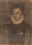 Saied Dai, Portrait of Elizabeth I, charcoal
