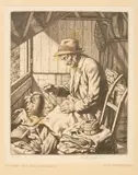 Stanley Anderson, Heyden – The Old Shepherd, engraving