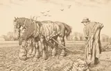 Stanley Anderson, Three Good Friends, engraving