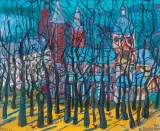 Edward Dwurnik, PŁOCK, 1999, gwasz, akwarela, papier