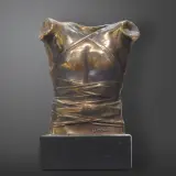 PANCERZ, (CUIRASSE II) by Igor Mitoraj, 1986, brąz, kamień, sold Apr 2021
