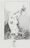 B. by Franciszek Starowieyski, 1978, kredka, akwarela, ołówek, papier, offered Apr 2021