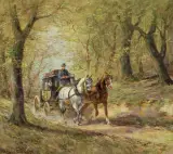 Wilhelm Westerop, W PODRÓŻY, olej, płótno