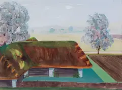 Rafał Malczewski, PEJZAŻ Z BRAZYLII, 1941-1942, akwarela, gwasz, papier