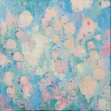 Yuliya Stratovich, Summer garden, 2021, akryl, płótno