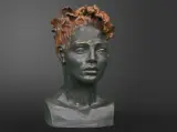Elżbieta Das, Redhead, 2021, patyna, ceramika szkliwona