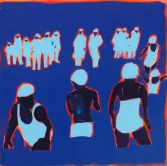 BEZ TYTUŁU by Iwona Kobryń, 2019, akryl, płótno, sold Apr 2021