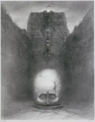 Zdzisław Beksiński, BEZ TYTUŁU, 1973/2003, giclee, papier