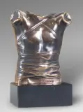 Pancerz, (Cuirasse II) by Igor Mitoraj, 1986, brąz, kamień, sold Mar 2021