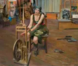 Jacek Malczewski, PRZĄDKA, 1922, olej, płótno