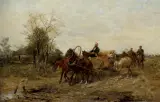Ludwik Gędłek, SPRZEDAWCA DYWANÓW, olej, płótno