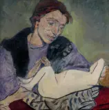 MACIERZYŃSTWO by Mela - (Melania Mutermilch) Muter, ok. 1914, olej, karton naklejony na płytę oklejoną płótnem, offered Mar 2021
