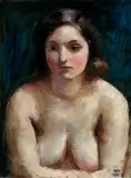 Wojciech Weiss, PÓŁAKT KOBIECY, lata 20. – 30. XX w., olej, płótno