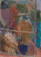 Eugeniusz Eibisch, BALKON III, 1966, olej, płótno
