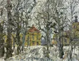 JABŁONNA by Włodzimierz Zakrzewski, 1969, olej, płótno, sold Mar 2021