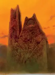 Zdzisław Beksiński, Z-5, ok. 1988, olej, płyta pilśniowa