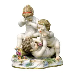 Miśnia, PIERWSZE AMORY, porcelana, farby naszkliwne, złocenia