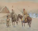 Czesław Noakowski, PYTANIE O DROGĘ, ołówek, akwarela, gwasz, karton