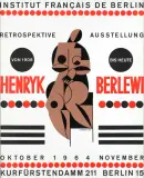 Henryk Berlewi, Plakat wystawy "Retrospektive..."