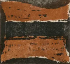 Stefan Gierowski, BEZ TYTUŁU, 1960, litografia barwna, papier