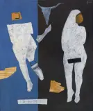 Małgorzata Jaworska, KAWAŁEK NIEBA, 2017, olej, akryl, płótno