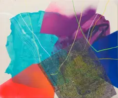 Kamila Cellary, Be a weirdo, 2020, technika własna, akryl, pastel, płótno