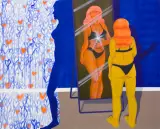 #instagirl by Paulina Gawryszewska, 2019, akryl, płótno, sold Dec 2020