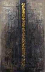 Aleksandra Lisowska, BEZ TYTUŁU, 2014, olej, technika własna, płyta